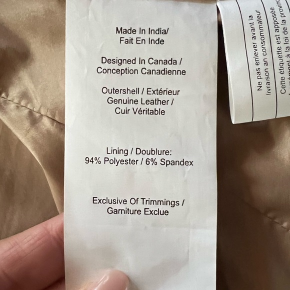 Fitted leather jacket women - Picture 6 of 6